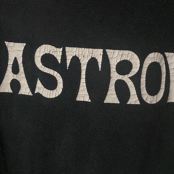 TRAVIS SCOTT MERCH. ASTRO WORLD MERCH. Size SMALL. NAVY BLUE/ BLACK t-shirt. - Picture 5 of 5